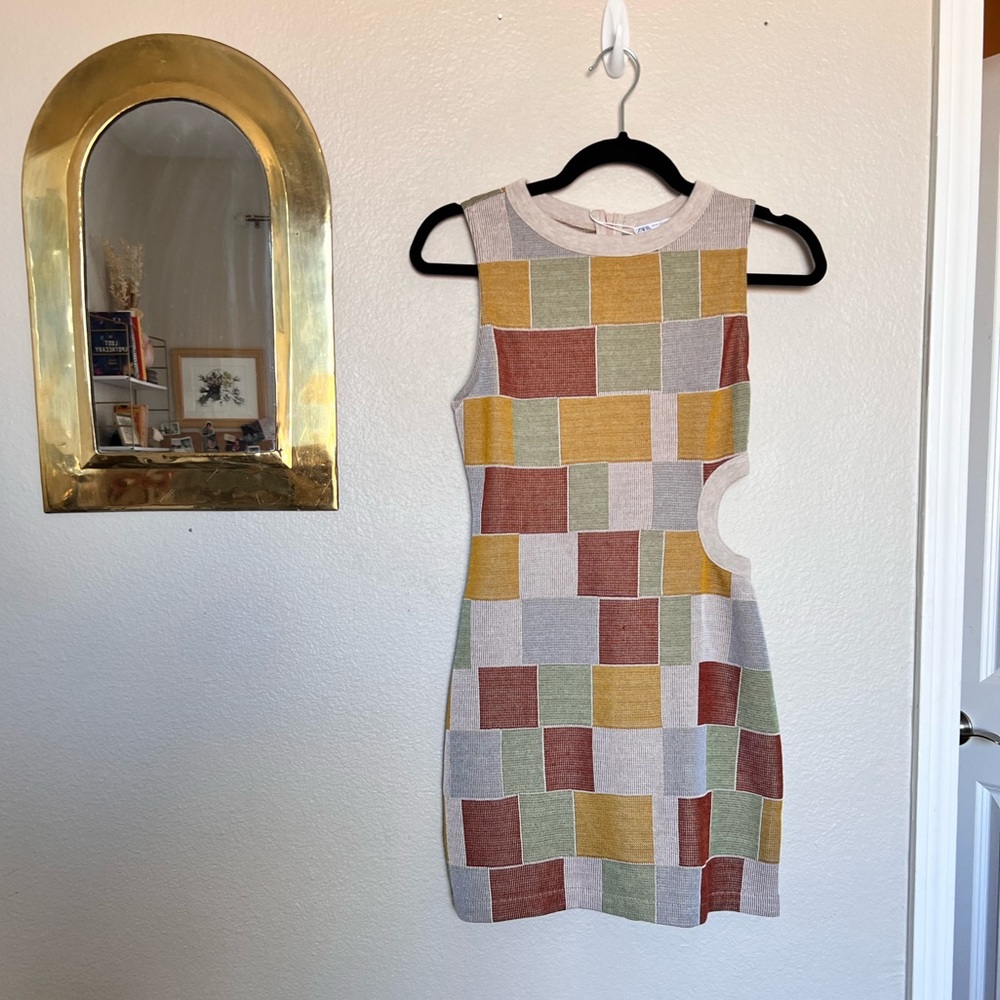 New with tags Zara color block cut out mini dress